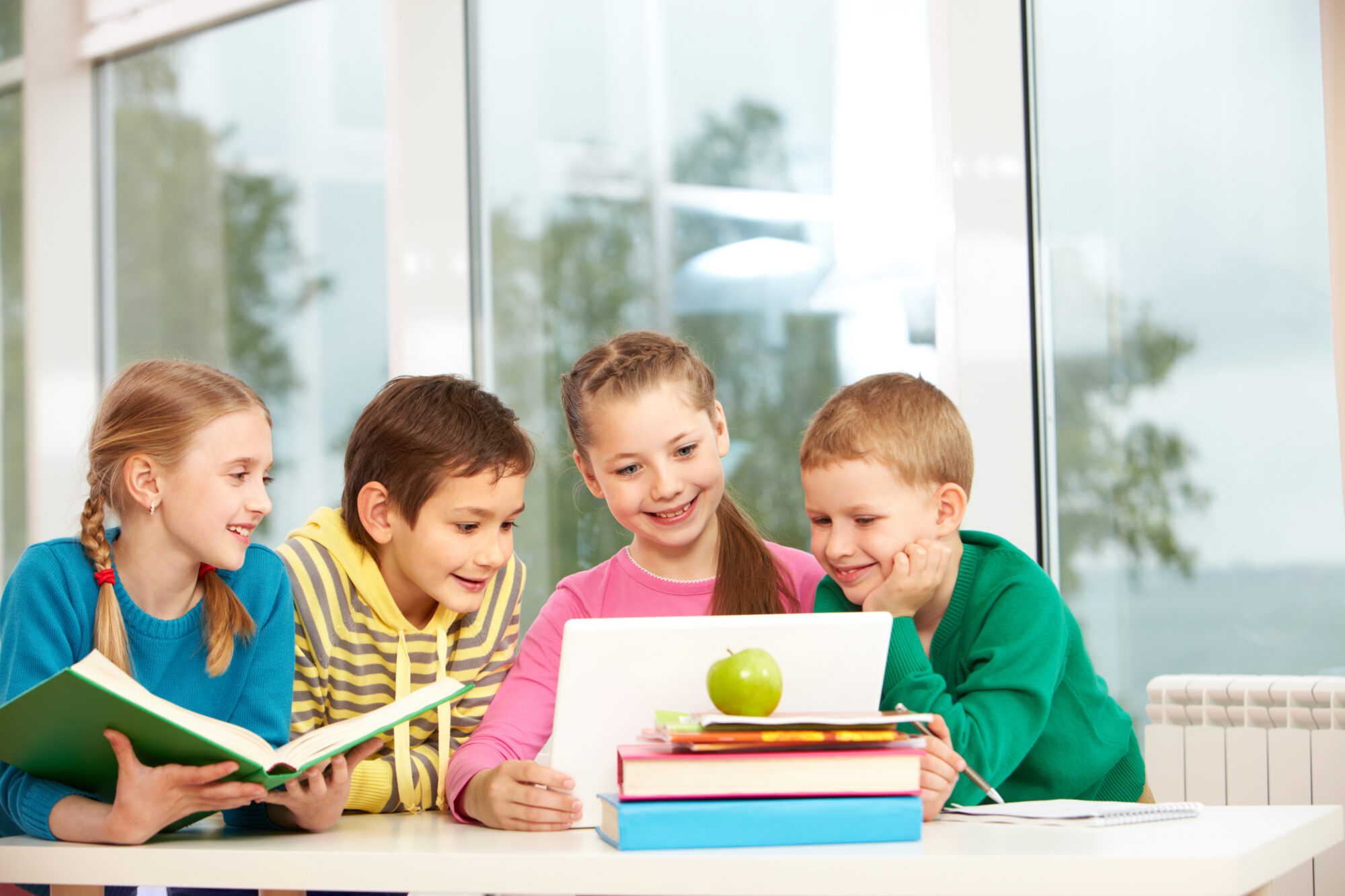 classmates in school
